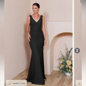 NWT Revelry Black Crepe Dakota Dress